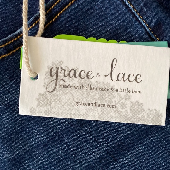 Grace & Lace Dark, Non-Distressed Denim - NWT - Picture 4 of 8